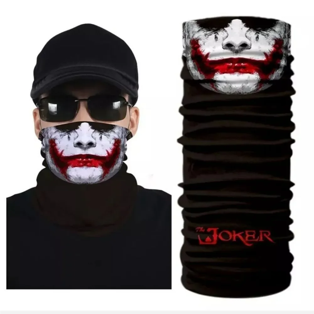 Bandana Neck Gaiter Skull Face Mask Bandanas Tube Breathable Rave Face Scarf US